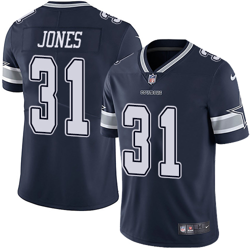 Nike Cowboys #31 Byron Jones Navy Blue Team Color Men's Stitched NFL Vapor Untouchable Limited Jersey